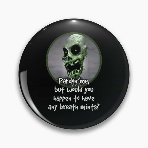 Artikelvorschau, Halloween-Zombie auf der Suche nach Pfefferminzbonbons entworfen und verkauft von HalloweenThings.