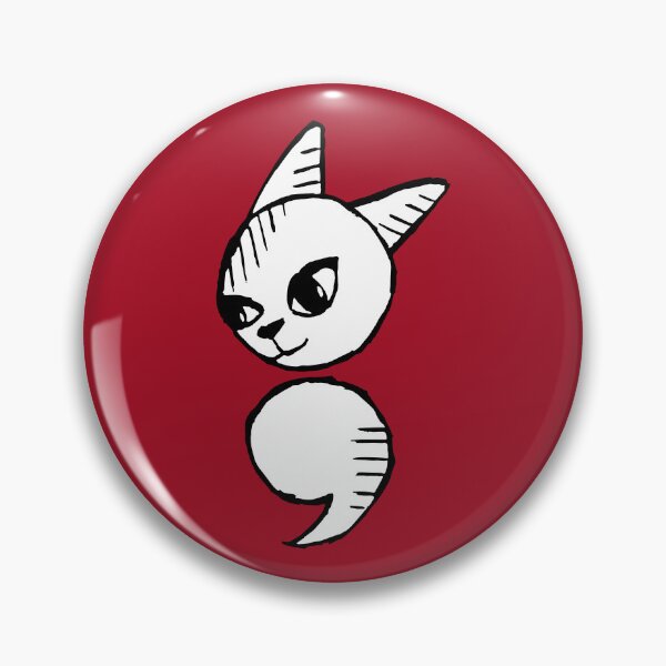 Item preview, Semicolon Cat designed and sold by THROUGH-LIFE.