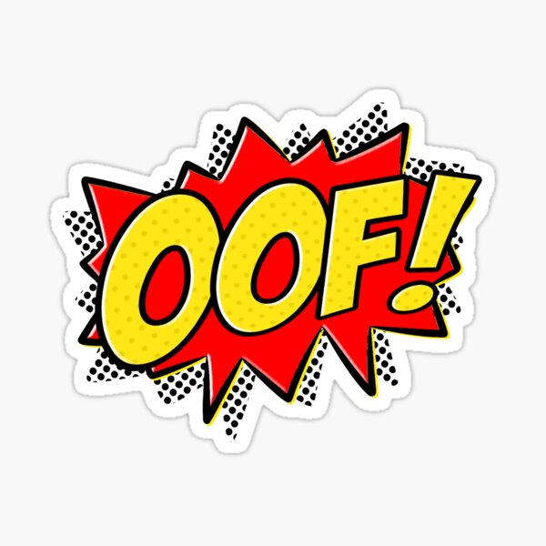 Roblox Oof Stickers Redbubble - roblox oof decal