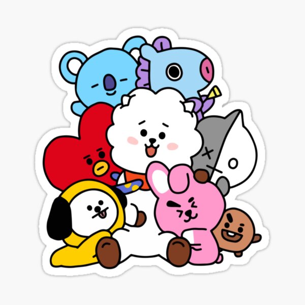 Bt21 Svg Bundle Bt21 Svg Bts Svg Bt21 Characters Svg Png Dxf Eps