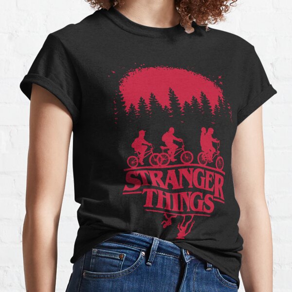  Stranger Things Men's Embroidered Logo T-Shirt : Clothing,  Shoes & Jewelry