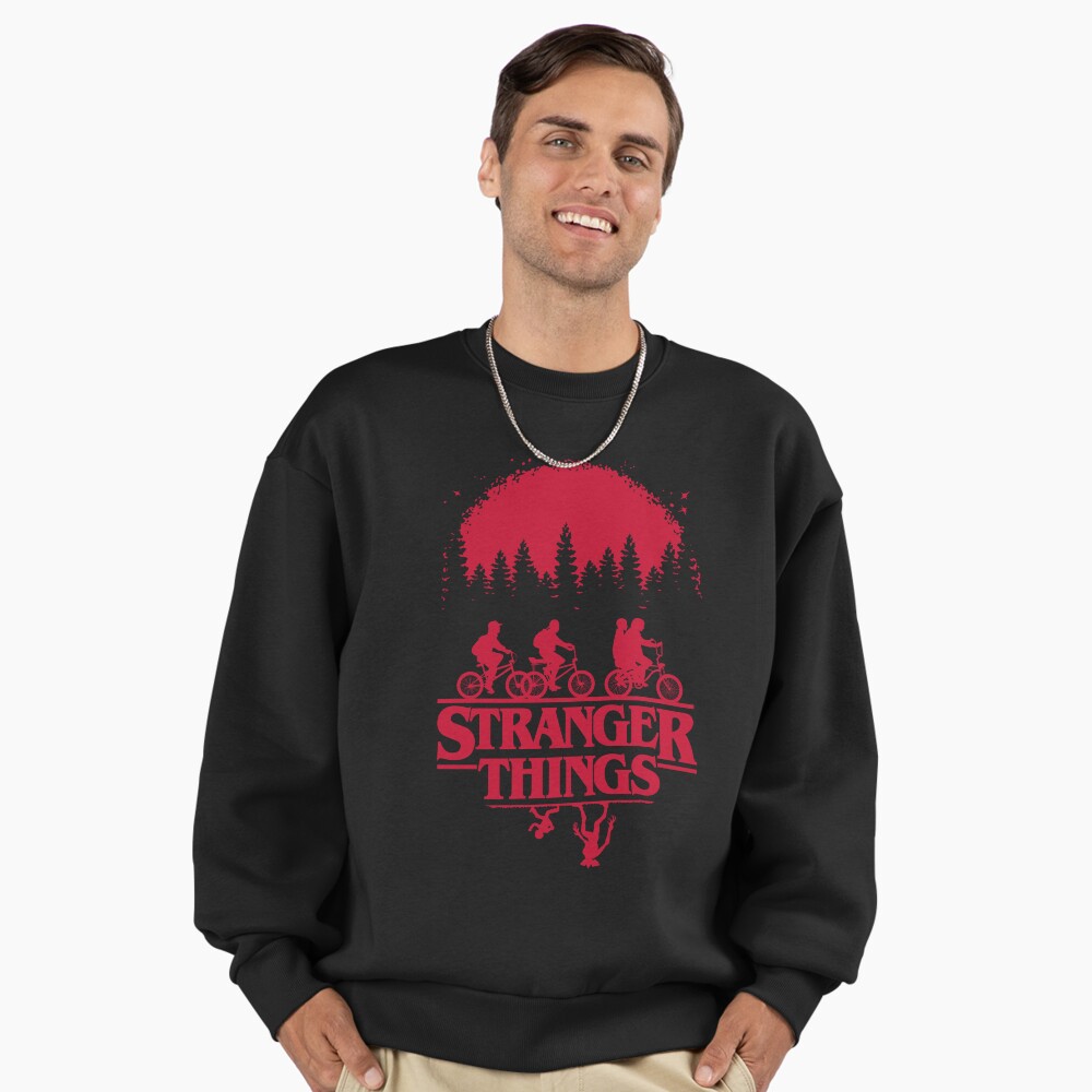 Stranger Things Silhouette Bike Logo Sweat à Capuche