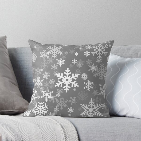 Item preview, Snowflakes Pattern in Grey designed and sold by Garaga.