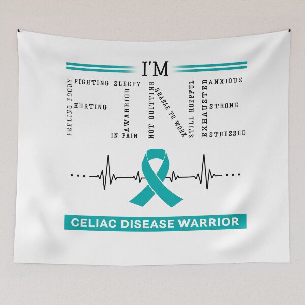 Item preview, I'm Fine Celiac Disease Warrior Support Celiac Disease Awareness Gifts designed and sold by rechardtee.