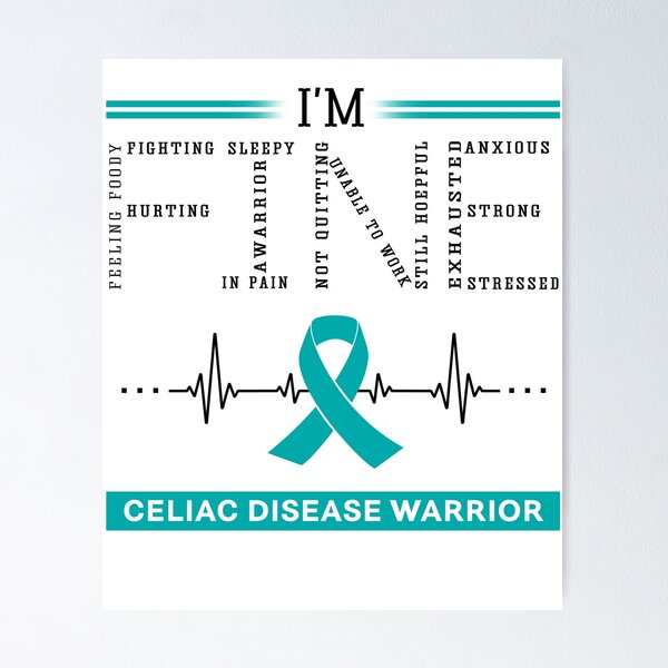 Item preview, I'm Fine Celiac Disease Warrior Support Celiac Disease Awareness Gifts designed and sold by rechardtee.