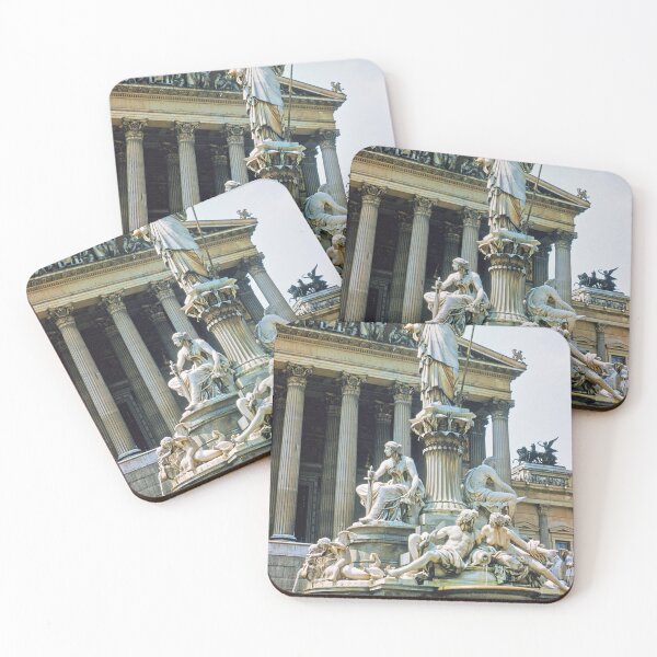 Item preview, 1950s - Pallas Athena Fountain in front of the Austrian Parliament Building, Vienna, Austria designed and sold by thatwaslife.