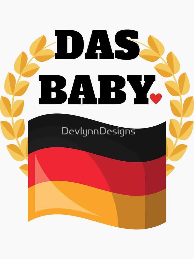 "Das Baby Funny German Baby or Toddler" Sticker for Sale by DevlynnDesigns Redbubble