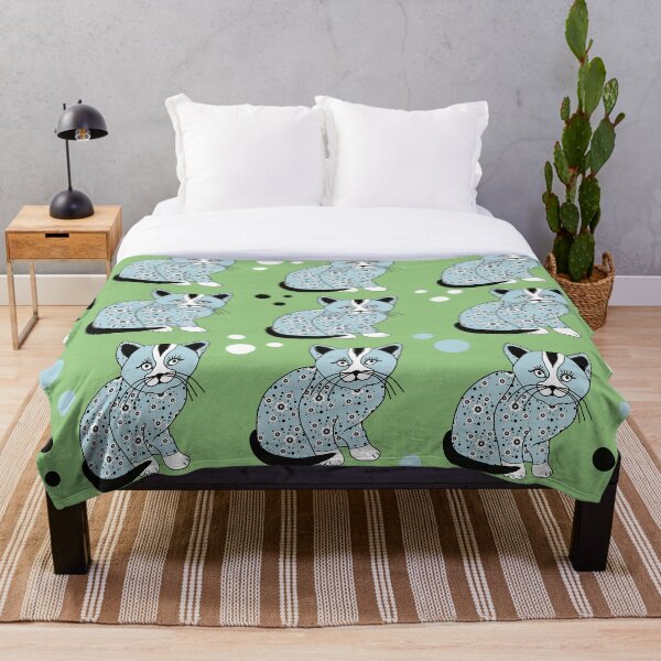 Item preview, Kittens in Pyjamas on Mint Green designed and sold by MausieDesigns.