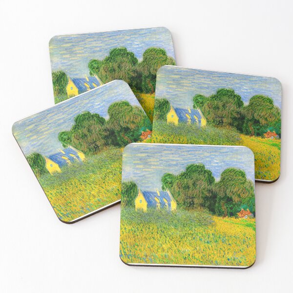 Item preview, Colorful farm landscape painting. designed and sold by FineArtLoverr.