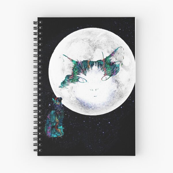 Item preview, Cat in the Moon designed and sold by mokacat.