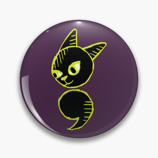 Item preview, Semicolon Cat designed and sold by THROUGH-LIFE.