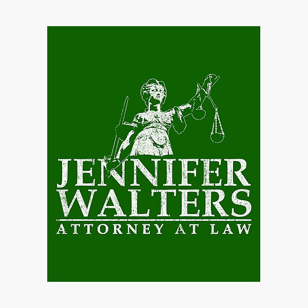 "Jennifer Walters Attorney At Law (SheHulk)" Photographic Print for