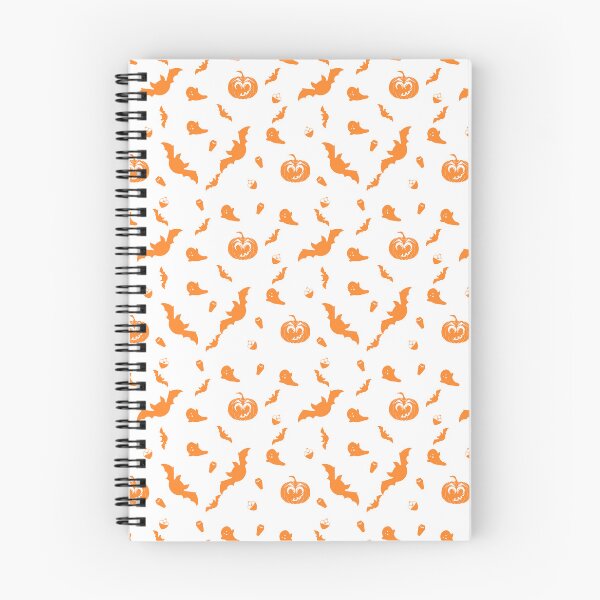 Item preview, Spooky orange bats, jack-o-lanterns, potions, ghosts Halloween Print orange designed and sold by Scarletdragonflyco ?????.