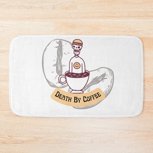 Item preview, Death By Coffee Skeleton Graphic designed and sold by Bsay89.