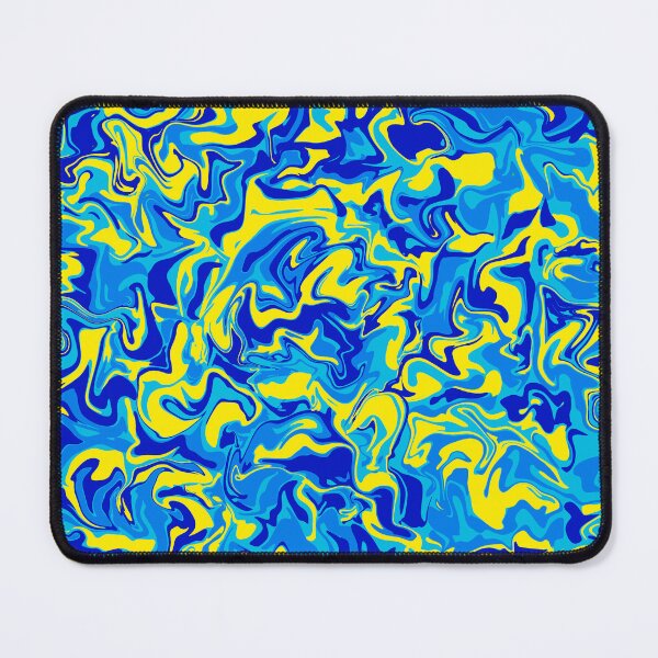 Item preview, Beautiful Abstraction Repeat Pattern in Yellow and Blue designed and sold by LaRoach Digital Arts.