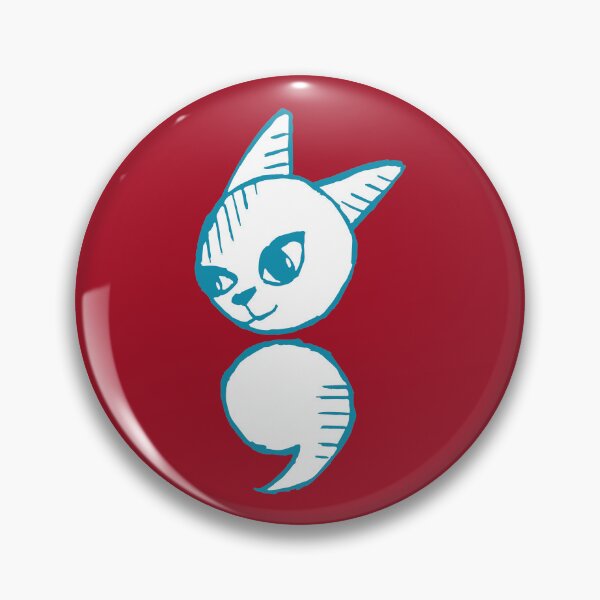 Item preview, Semicolon Cat designed and sold by THROUGH-LIFE.