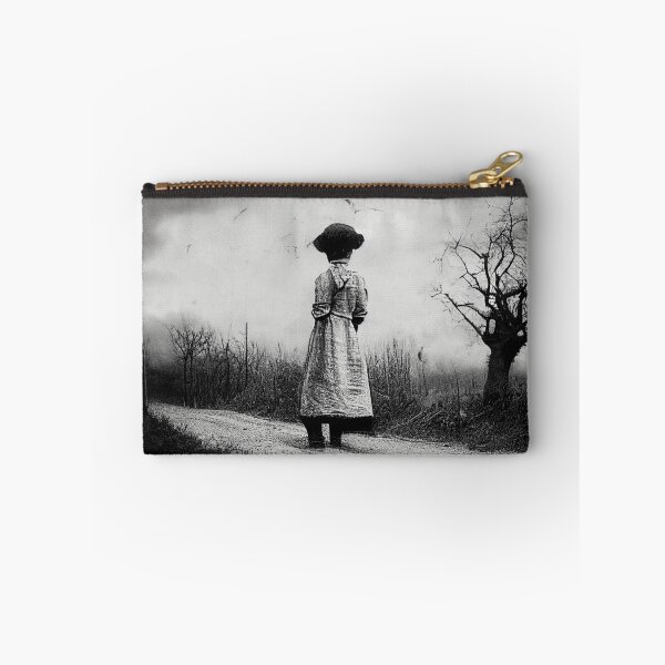 Item preview, Creepy photo in the countryside with crows  A.I. generated designed and sold by JinxedMonster.