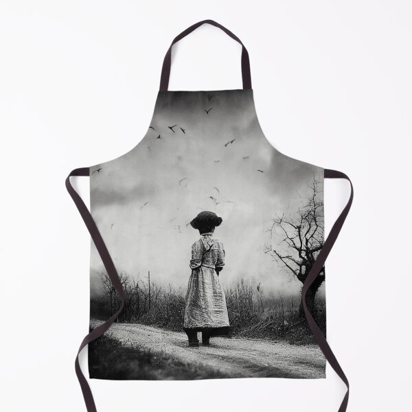Item preview, Creepy photo in the countryside with crows A.I. generated designed and sold by JinxedMonster.