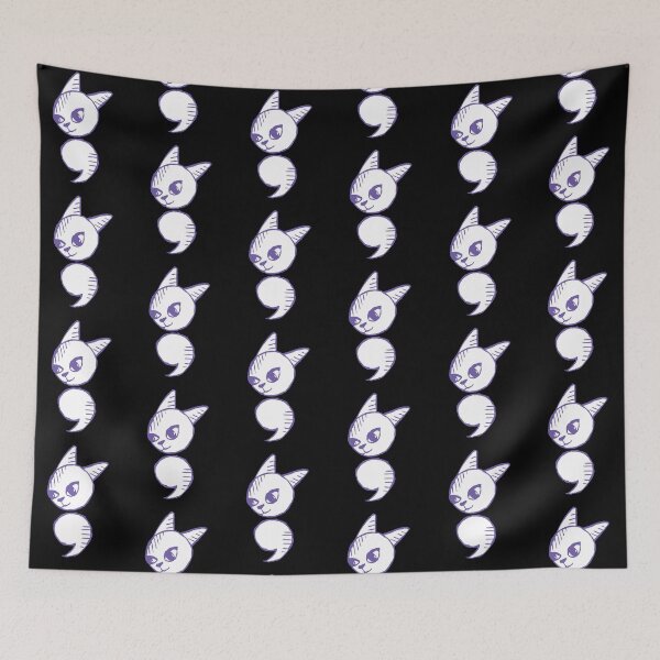 Item preview, Semicolon Cat designed and sold by THROUGH-LIFE.