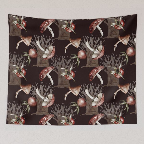 Item preview, Mushroom Pattern designed and sold by WildAliceArt.