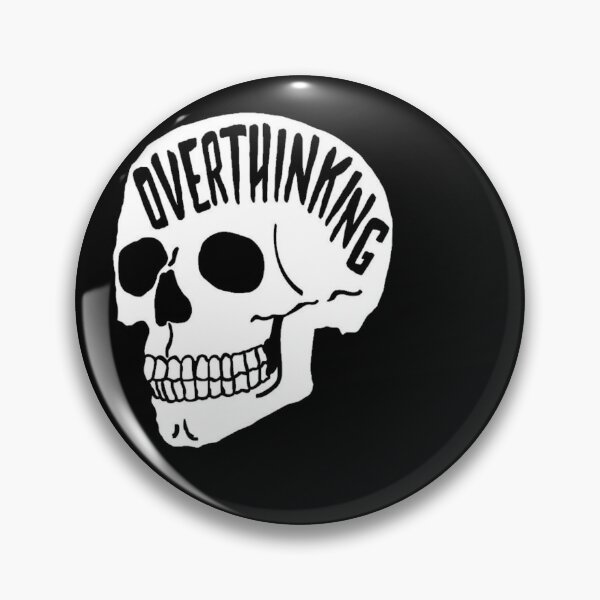 Item preview, OVERTHINKING SKULL OVERTHINKS designed and sold by DiamondDistrict.