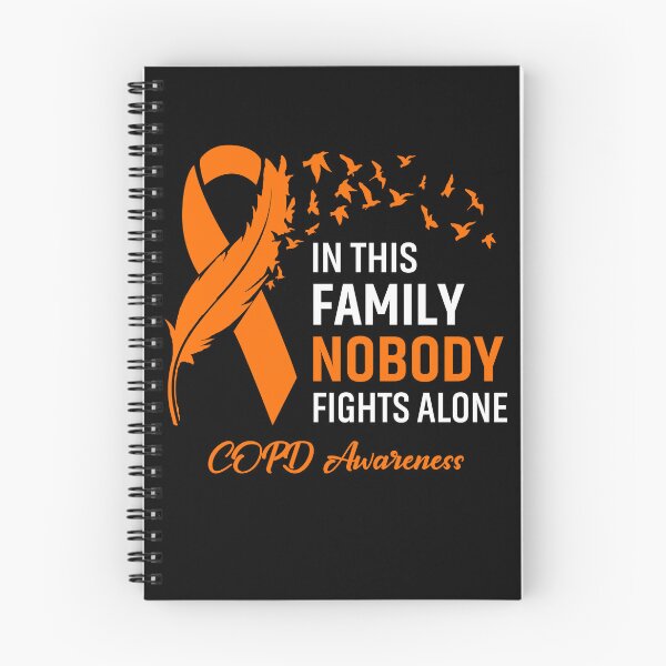 Item preview, In This Family Nobody Fights Alone COPD Awareness Feather Ribbon designed and sold by frechettee.