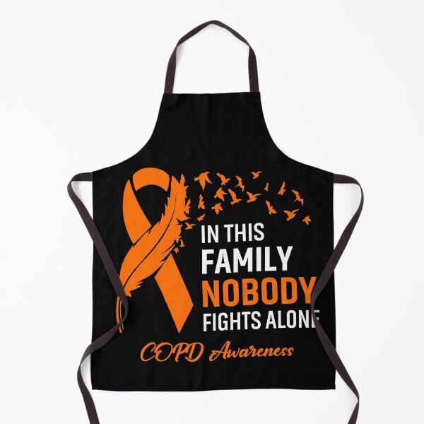 Item preview, In This Family Nobody Fights Alone COPD Awareness Feather Ribbon designed and sold by frechettee.