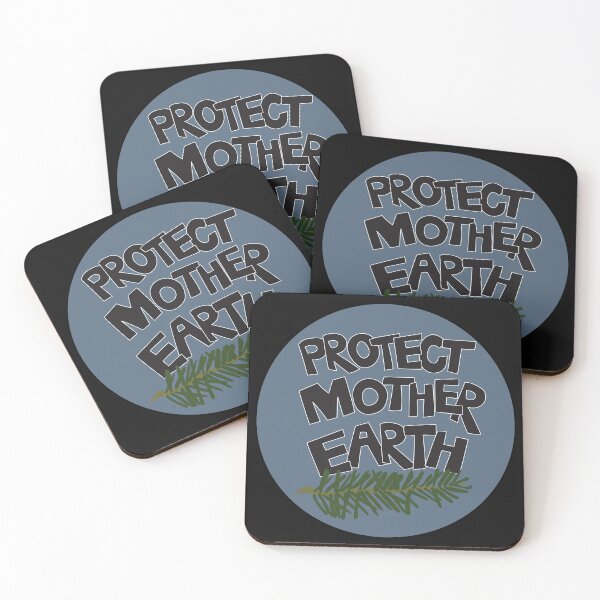 Item preview, Protect Mother Earth Illustrated Text Badge Climate Ambassadors designed and sold by AngelDawnDesign.