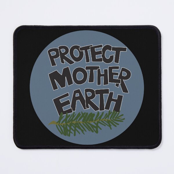 Item preview, Protect Mother Earth Illustrated Text Badge Climate Ambassadors designed and sold by AngelDawnDesign.