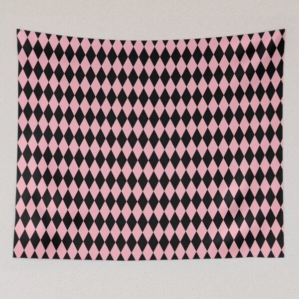 Item preview, Black & Pink Harlequin Diamonds designed and sold by CocoBunny96.