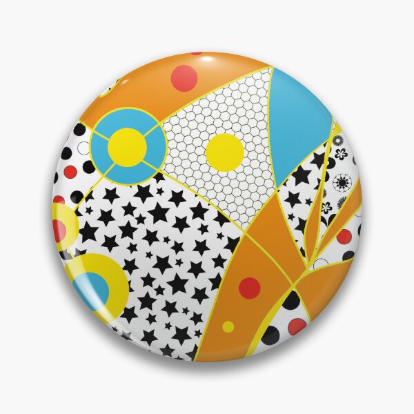 Item preview, Party Pattern Primary Colors Orange Background designed and sold by MausieDesigns.