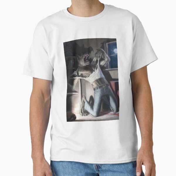 Item preview, wolf tearing shirt meme designed and sold by papa-zoinks.