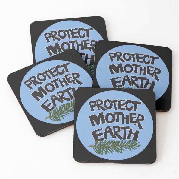 Item preview, Protect Mother Earth Illustrated Text Badge Climate Ambassadors designed and sold by AngelDawnDesign.