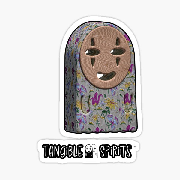 Tangible Spirits™ ~ Tapestry & Chestnut Wood Muse of Comedy Sticker