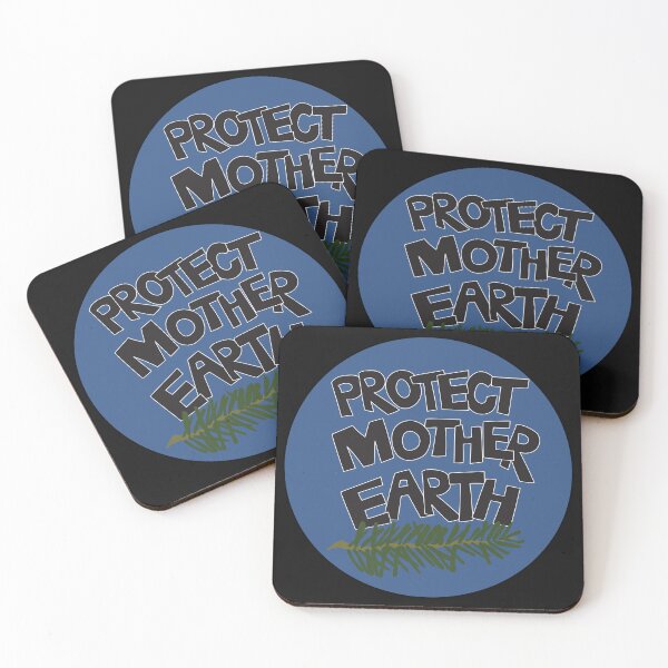 Item preview, Protect Mother Earth Illustrated Text Badge Climate Ambassadors designed and sold by AngelDawnDesign.