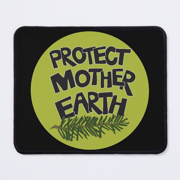 Item preview, Protect Mother Earth Illustrated Text Badge Climate Ambassadors designed and sold by AngelDawnDesign.