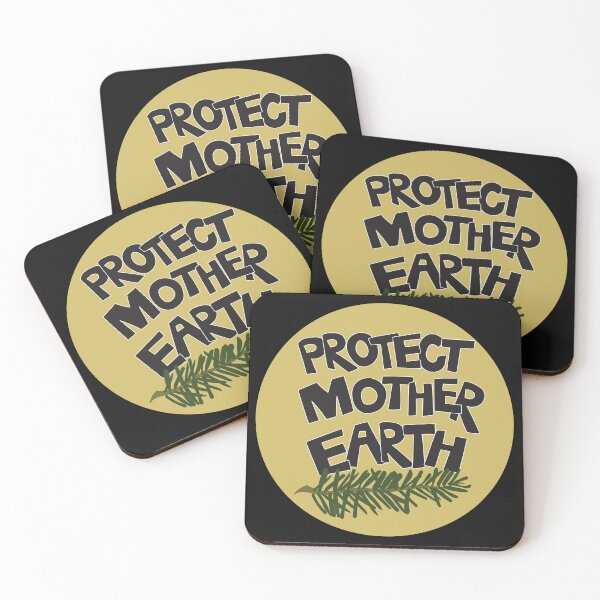 Item preview, Protect Mother Earth Illustrated Text Badge Climate Ambassadors designed and sold by AngelDawnDesign.