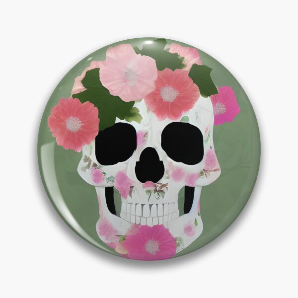 Item preview, Verdant Floral Skull designed and sold by balderdash-i.