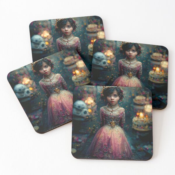 Item preview, A Sad Princess... Poster of a Princess, Child Princess with a crown. Painting designed and sold by PromptArtist.