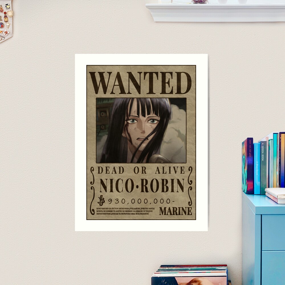 Nico Robin Wanted Bounty Poster Devil Child