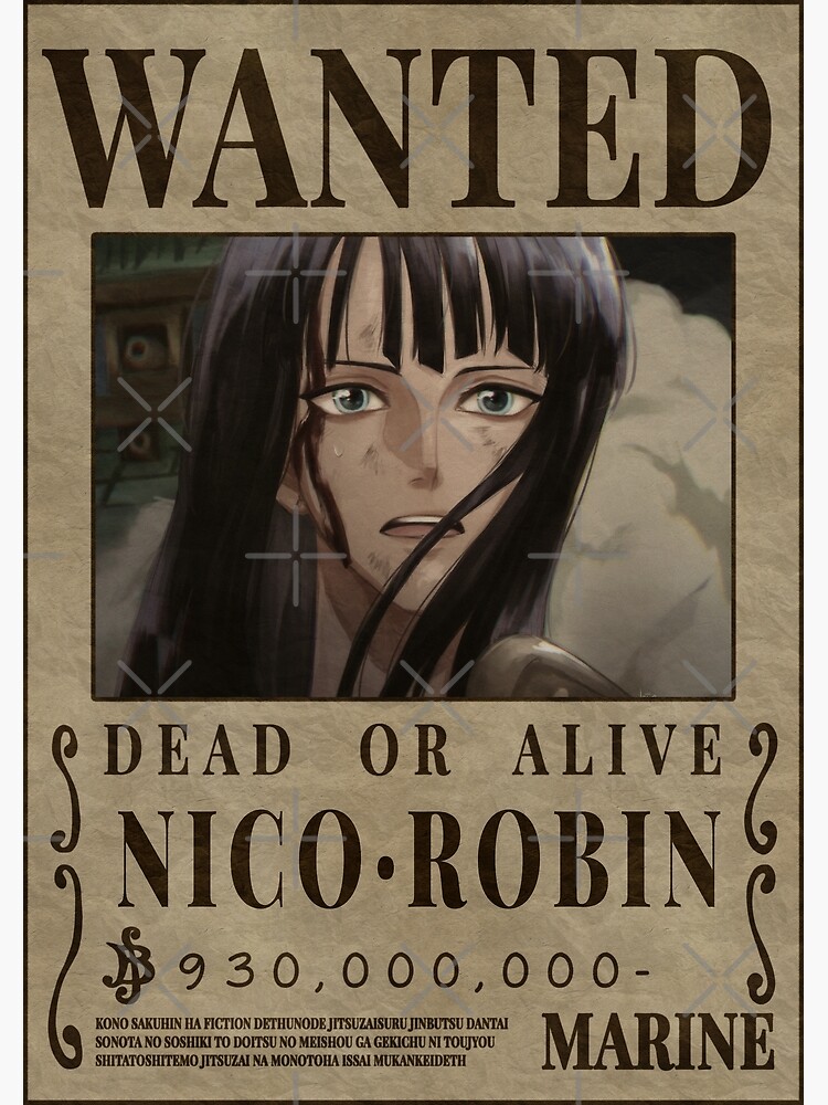  One Piece - Anime/Manga Poster (Wanted Dead Or Alive