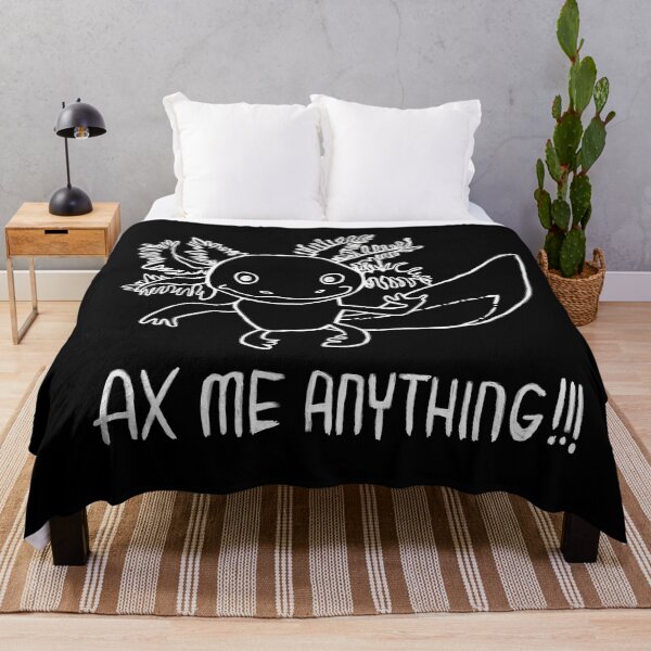 Item preview, Axolotl Pun, Ax Me Anything, Axolotl designed and sold by badlydrawnbabe.