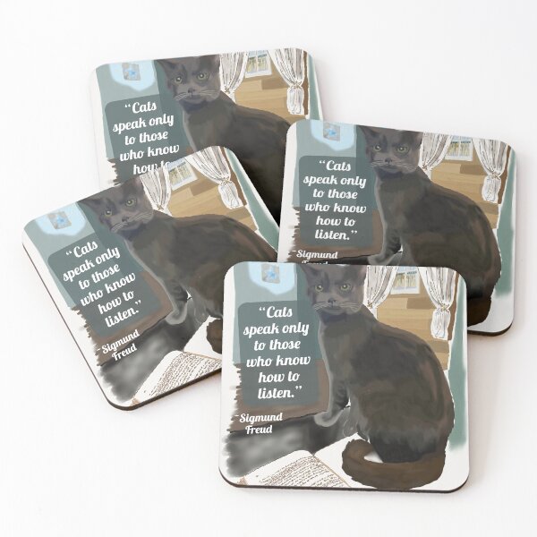 Item preview, "Cats speak only to those who know how to listen." designed and sold by Kanasmith.
