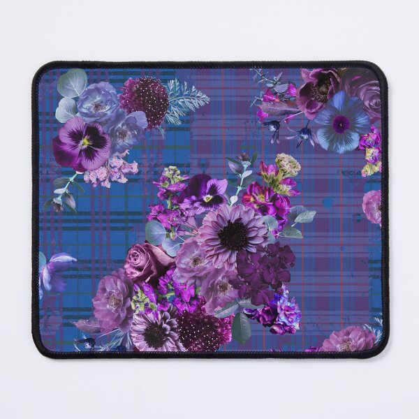 Item preview, Midnight Plaid Floral designed and sold by Peggy Stanley.