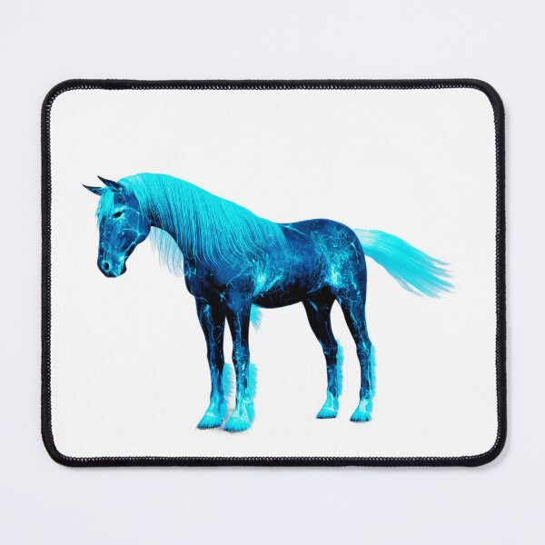 Item preview, Turquoise Neon Fire Horse design, Animals style designed and sold by Dven-Clothes.