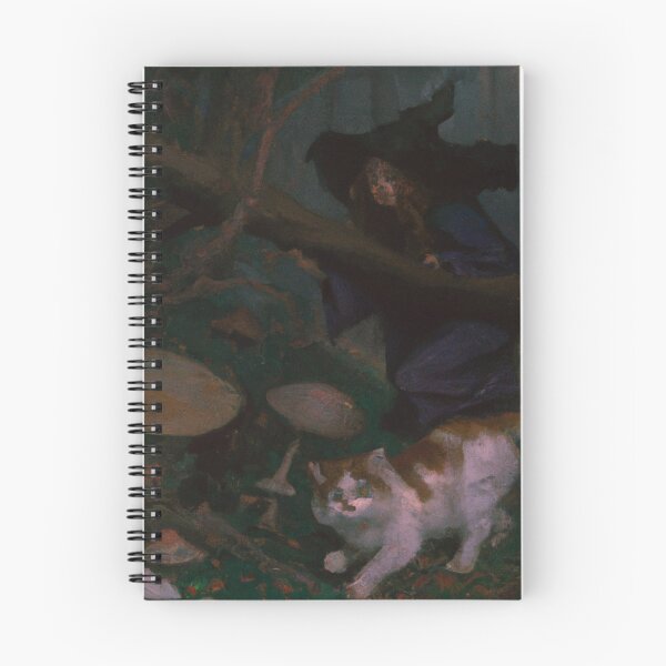 Item preview, Netty the Cat, out with her witch (Romanticism) designed and sold by thecatandkettle.