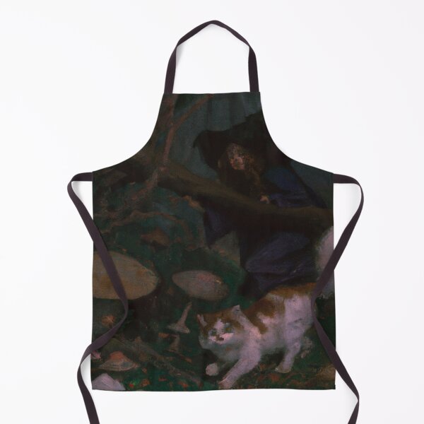 Item preview, Netty the Cat, out with her witch (Romanticism) designed and sold by thecatandkettle.