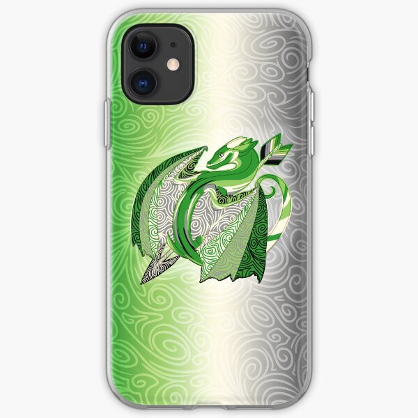 Aromantic Pride Dragon iPhone Soft Case