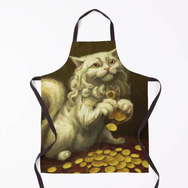 Item preview, Marley the Cat, counting coins (Baroque) designed and sold by thecatandkettle.
