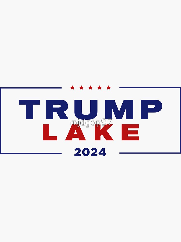 "Trump/Lake 2024" Sticker for Sale by mjdgop97 Redbubble